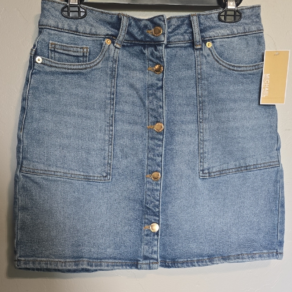 Michael Kors Blue Denim Skirt